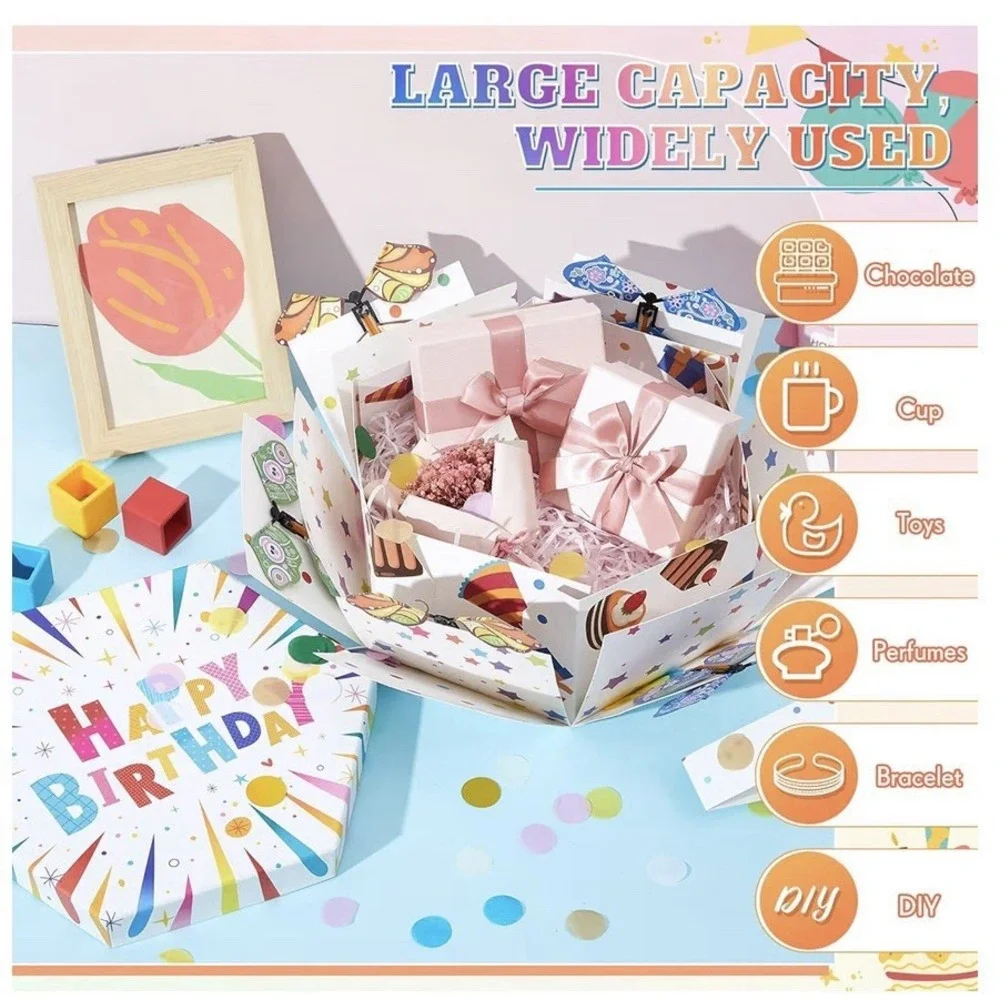 Flying Birthday Butterfly Surprise Gift Box Gift Box with 12Pcs Flying Butterfly